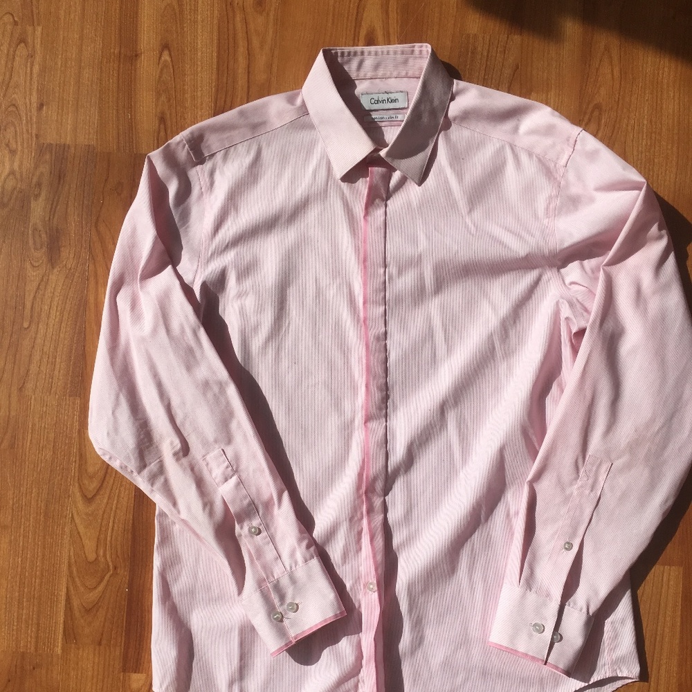 Calvin Klein Long Sleeve Button Down Dress Shirt